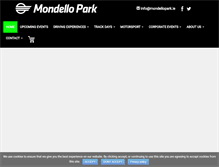 Tablet Screenshot of mondellopark.ie